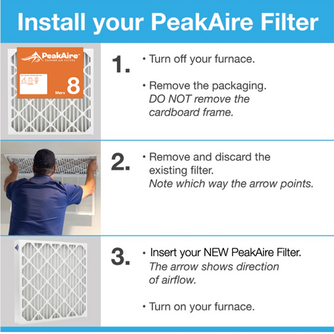 10" x 24" x 1" Merv 8 Air Filter